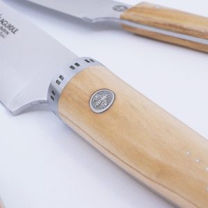 Bloc Couteaux Aimanté Gourmet Laguiole en Aubrac en Olivier