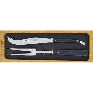 Cheese Server Laguiole en Aubrac Ebony (2 pièces)