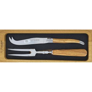 Cheese Server Laguiole en Aubrac Olive Wood (2 pièces)