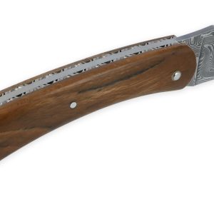 Couteau CAMEMBERT 1 Pièce 11 cm Plein Manche Bois d Aubrac Lame DAMAS