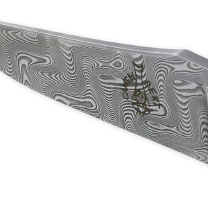 Couteau CAMEMBERT 1 Pièce 11 cm Plein Manche Bois d Aubrac Lame DAMAS