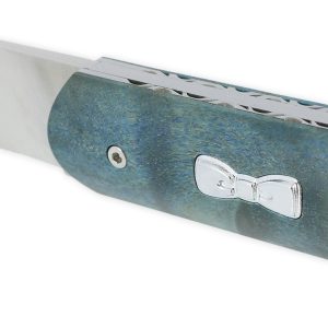 Couteau Eden Park Manche en Loupe de Peuplier Bleu Numéroté