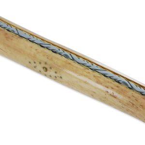 Couteau Forge de Laguiole Couteau de la Chance Manche en Os Vieilli Plein Manche 1 Pièce 12 cm