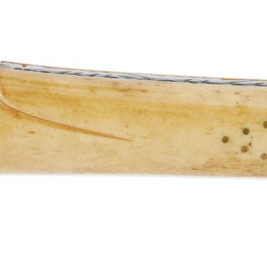 Couteau Forge de Laguiole Couteau de la Chance Manche en Os Vieilli Plein Manche 1 Pièce 12 cm