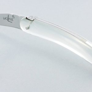 Couteau Forge de Laguiole de Poche COURREGES pour Femme Plein Manche Acrylique Miroir 1 Pièce Finition Brillante 9 cm