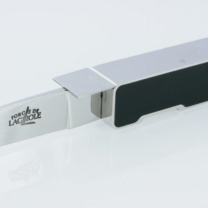 Couteau Forge de Laguiole Furtivo Designer ORA ITO Acrylique Noir Plein Manche Forme Cubique 1 Pièce Finition Brillante 11cm