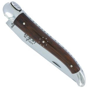 Couteau Forge de Laguiole Le Routard Manche en Amourette 1 Pièce 2 Mitres Inox Brillant 11cm