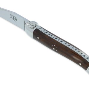 Couteau Forge de Laguiole Le Routard Manche en Amourette 1 Pièce 2 Mitres Inox Brillant 11cm