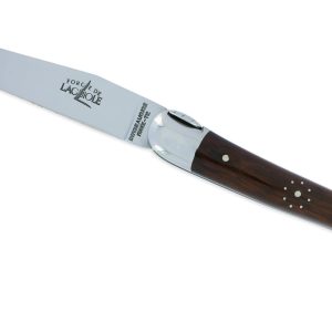 Couteau Forge de Laguiole Le Routard Manche en Amourette 1 Pièce 2 Mitres Inox Brillant 11cm