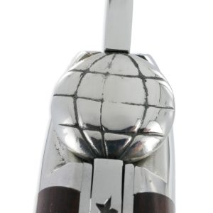 Couteau Forge de Laguiole Le Routard Manche en Amourette 1 Pièce 2 Mitres Inox Brillant 11cm