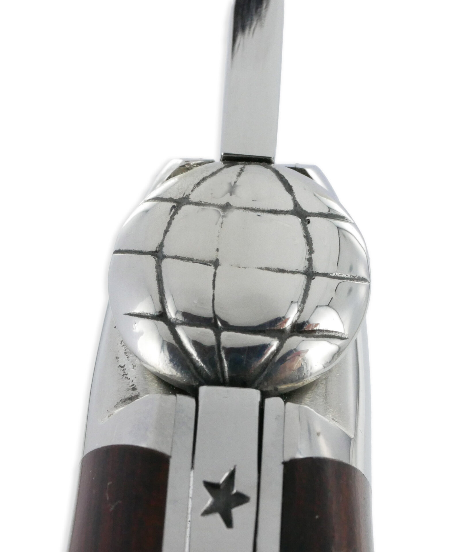 Couteau Forge de Laguiole Le Routard Manche en Amourette 1 Pièce 2 Mitres Inox Brillant 11cm