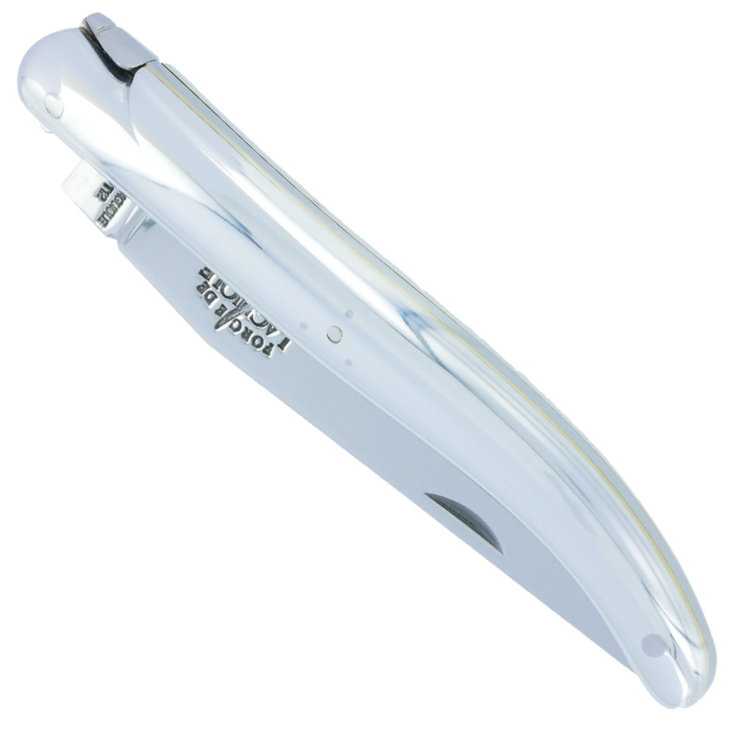Couteau Forge de Laguiole Plein Manche en Aluminium Designer Philippe STARCK 1 Pièce Finition Brillante 11cm