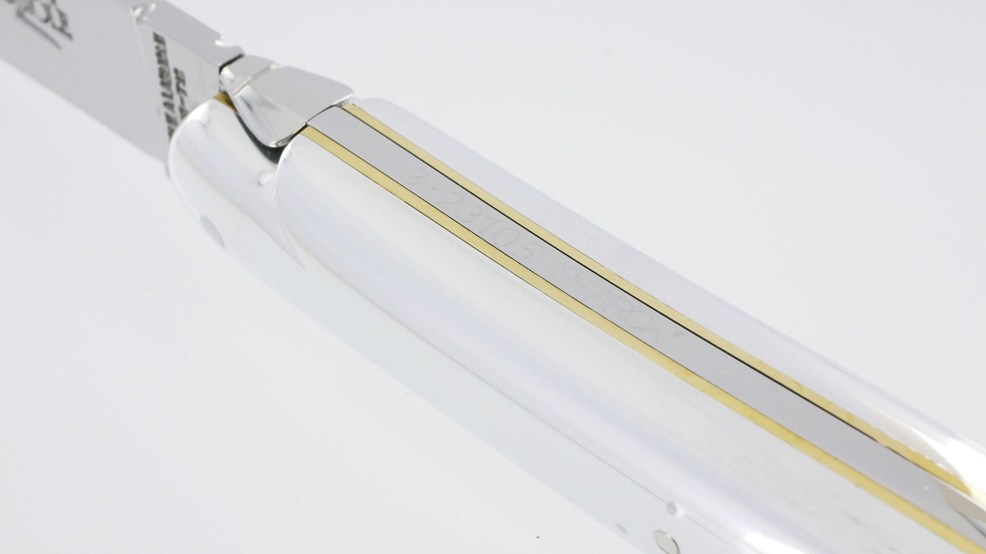 Couteau Forge de Laguiole Plein Manche en Aluminium Designer Philippe STARCK 1 Pièce Finition Brillante 11cm