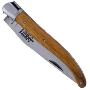 Couteau Laguiole d'Antan Manche en Chataignier 1 Mitre Inox Brossé 1 Pièce 12cm