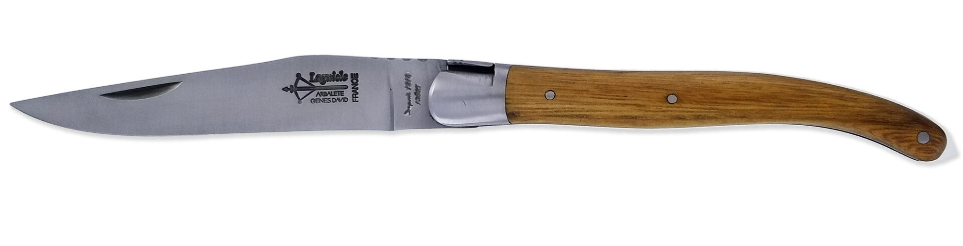 Couteau Laguiole d'Antan Manche en Chataignier 1 Mitre Inox Brossé 1 Pièce 12cm