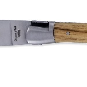 Couteau Laguiole d'Antan Manche Chataignier 2 Mitres Inox Brossé 1 Pièce 12cm