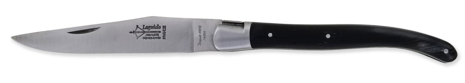 Couteau_Laguiole_Antan_Manche_en_Corne_de_Zebu_1_Mitre_Inox_Brossé_1_Piece_12cm