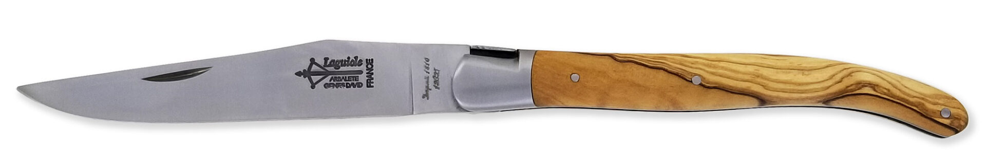 Couteau_Laguiole_Antan_Manche_en_Olivier_1_Mitre_Inox_Brosse_1_Piece_12cm