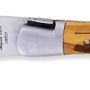 Couteau_Laguiole_Antan_Manche_Olivier_Gravure_Cerf_2_Mitres_Inox_Brosse_1_Piece_12cm