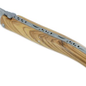 Couteau Laguiole en Aubrac 1 Pièce 12 cm Olivier Plein Manche Finition Brossée
