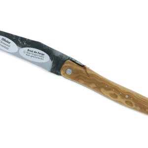Couteau Laguiole en Aubrac 1 Pièce 12 cm Olivier Plein Manche Lame Brute de Forge