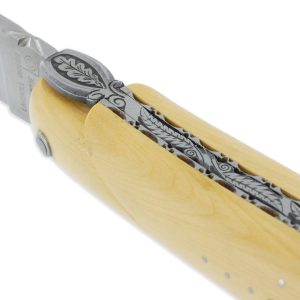 Couteau Laguiole en Aubrac 1 pièce 12cm Plein Manche Buis