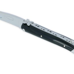 Couteau Laguiole en Aubrac L'Aubracien 1 Pièce 12 cm Buffle 1 Mitre Inox Brillant Mouche Fleur de l'Aubrac