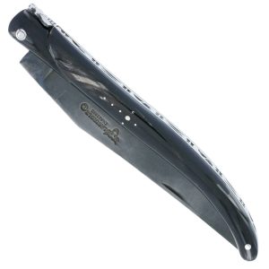 Couteau Laguiole en Aubrac d'Autrefois 1 Pièce 14 cm Buffle Plein Manche Lame Carbone