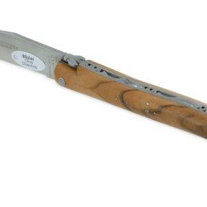 Couteau Laguiole en Aubrac d'Autrefois 1 Pièce 14 cm Olivier Plein Manche Lame Sandvik Brillante