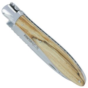 Couteau Laguiole en Aubrac Crocus 1 Pièce 12 cm Bois d’Aubrac 1 Mitre Inox Brillant