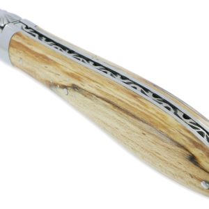 Couteau Laguiole en Aubrac Crocus 1 Pièce 12 cm Bois d’Aubrac 1 Mitre Inox Brillant