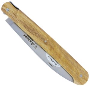 Couteau Laguiole en Aubrac Droit 1 Pièce 13 cm Bois d'Aubrac Plein Manche Lame Inox Brossé