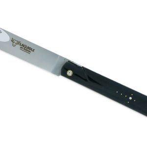Couteau Laguiole en Aubrac Droit 1 Pièce 13 cm Buffle Plein Manche Lame Inox Brossé