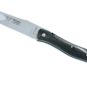 Couteau Laguiole en Aubrac Le Coupé Buffle Origine Porsche Plein Manche 12 cm Finition Brillante