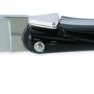 Couteau Laguiole en Aubrac Origine CONCORDE Anniversaire 1 Mitre Corian Noir Finition Brillante