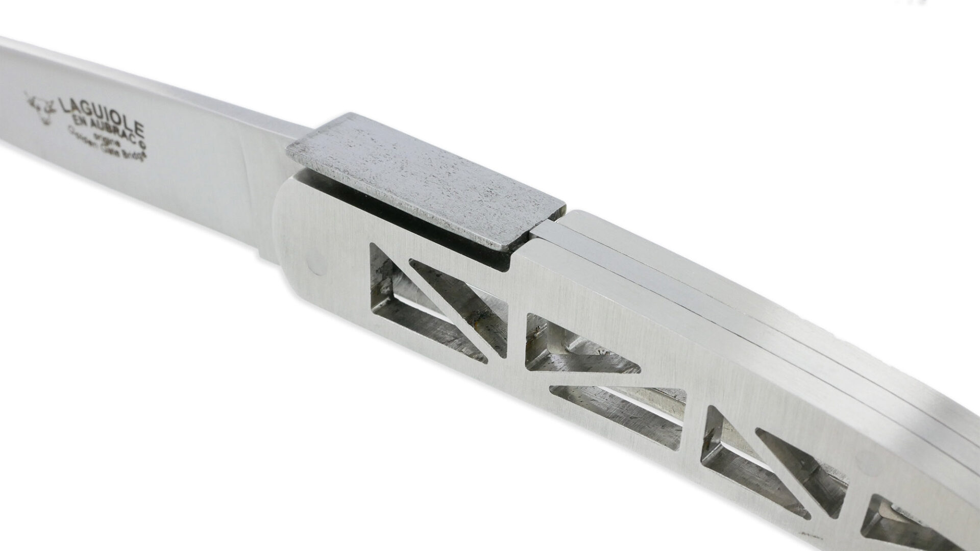 Couteau Laguiole en Aubrac Origine GOLDEN GATE Inox Brossé San Francisco Collection