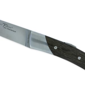 Couteau Le Thiers Chambriard Trappeur Grand Cru Manche en Chêne des Marais (Morta) avec Tire Bouchon 12cm