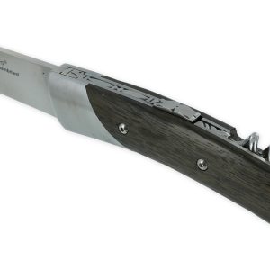 Couteau Le Thiers Chambriard Trappeur Grand Cru Manche en Chêne des Marais (Morta) avec Tire Bouchon 12cm