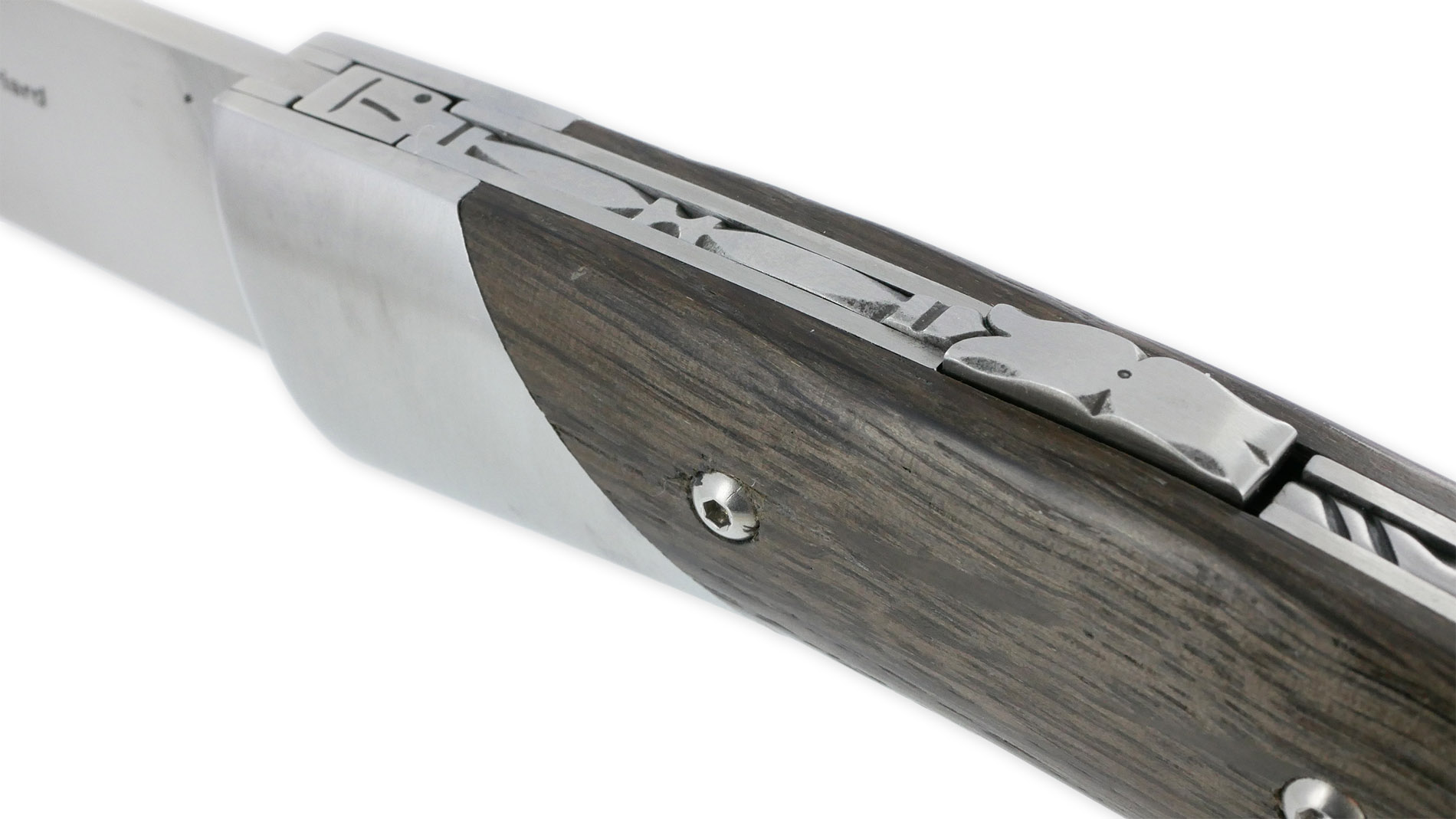 Couteau Le Thiers Chambriard Trappeur Grand Cru Manche en Chêne des Marais (Morta) avec Tire Bouchon 12cm