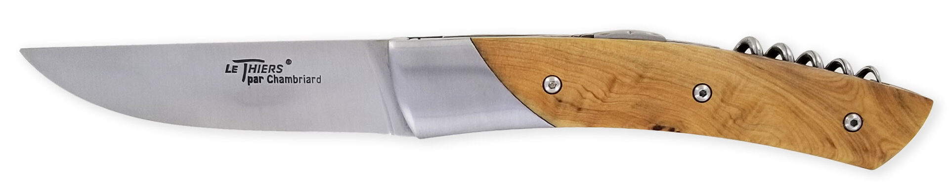 Couteau Le Thiers Chambriard Trappeur Grand Cru Manche en Genévrier 12cm