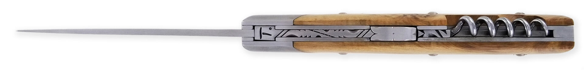 Couteau Le Thiers Chambriard Trappeur Grand Cru Manche en Genévrier 12cm