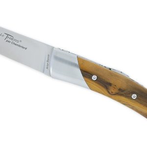 Couteau Le Thiers Chambriard Trappeur Grand Cru Manche en Pistachier avec Tire Bouchon 12cm