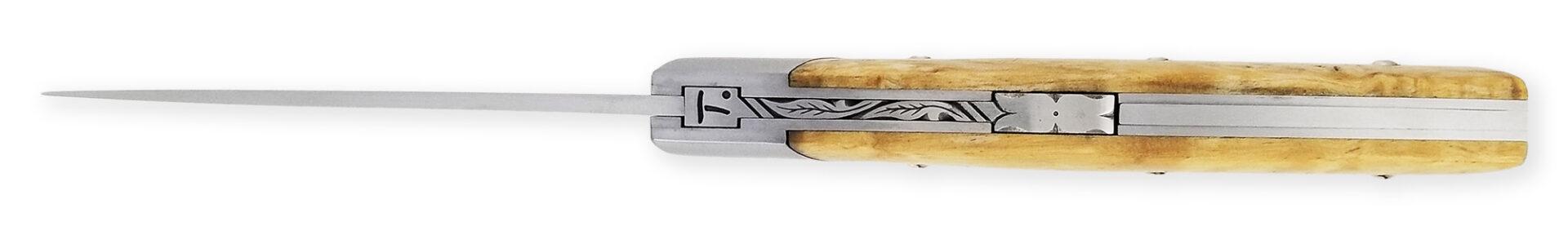 Couteau Le Thiers Chambriard Trappeur Manche en Bouleau de Norvège