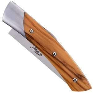 Couteau Le Thiers Chambriard Trappeur Manche en Olivier 12cm