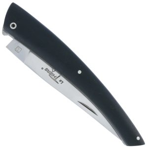 Couteau le Thiers Laguiole Arbalète Plein Manche Ebène 12 cm