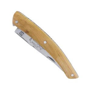 Couteau Le Thiers Laguiole Arbalète Plein Manche en Genévrier ( Très Petit Couteau 8 cm)