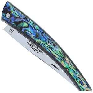 Couteau le Thiers Laguiole Arbalète Plein Manche Nacre d'Abalone