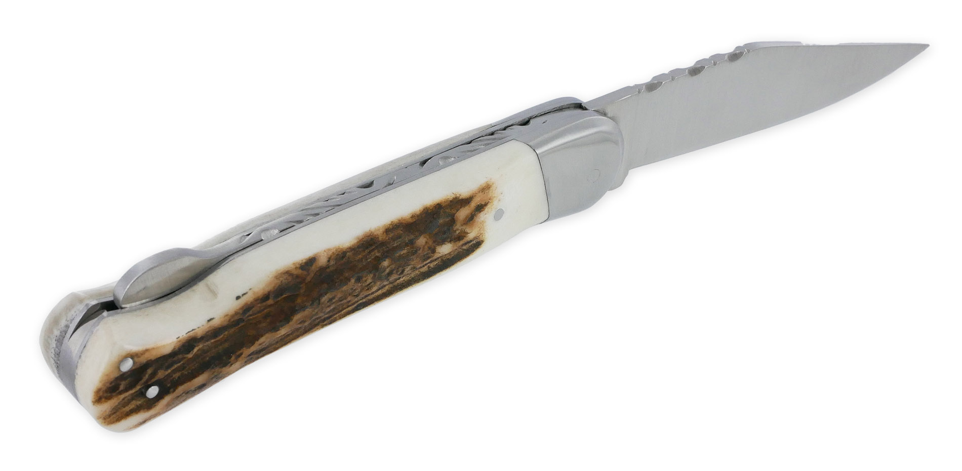 Couteau Pliant Douris-Chastel Le Pionnier 1 Pièce Bois de cerf 11cm