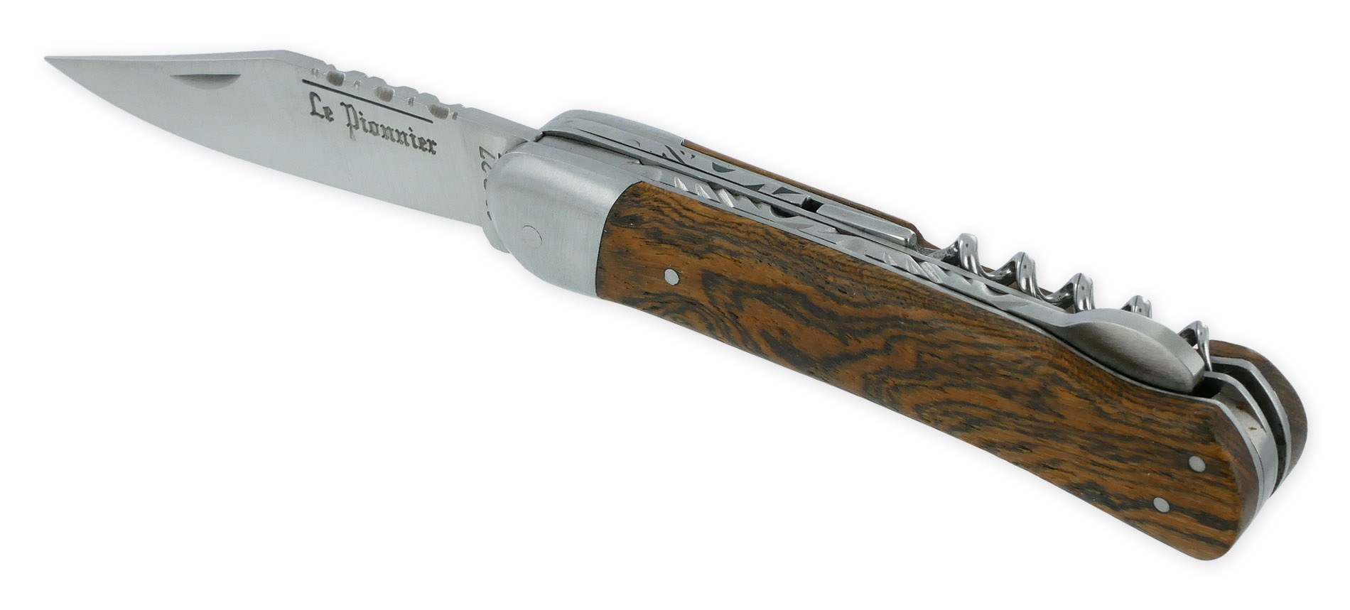 Couteau Pliant Douris-Chastel Le Pionnier Multi Lames 3 Pièces Bocote 11cm