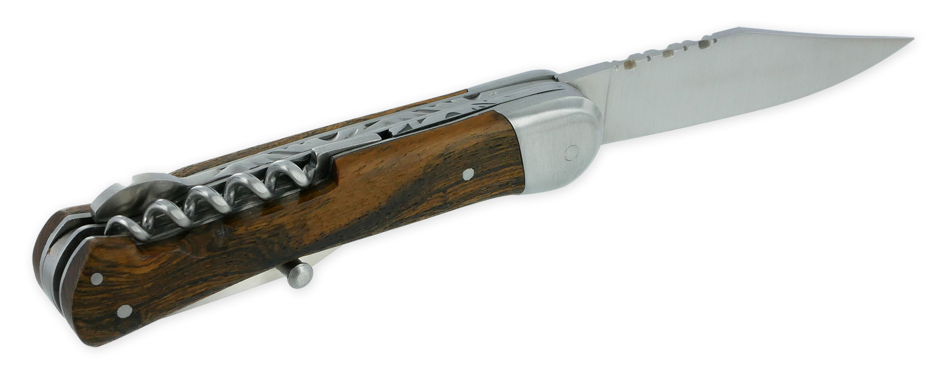 Couteau Pliant Douris-Chastel Le Pionnier Multi Lames 3 Pièces Bocote 11cm